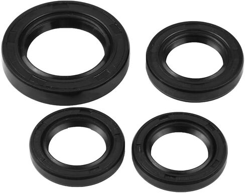GY6 Oil Crankshaft Seal, 4Pcs Engine Oil Seal Kit, OE Number 42395076 Crankshaft Oil Seals, Rubber Engine Crankshaft Gear Crank Case Oil Seal for GY6 125ml 150ml 152 157QMJ in Saudi Arabia