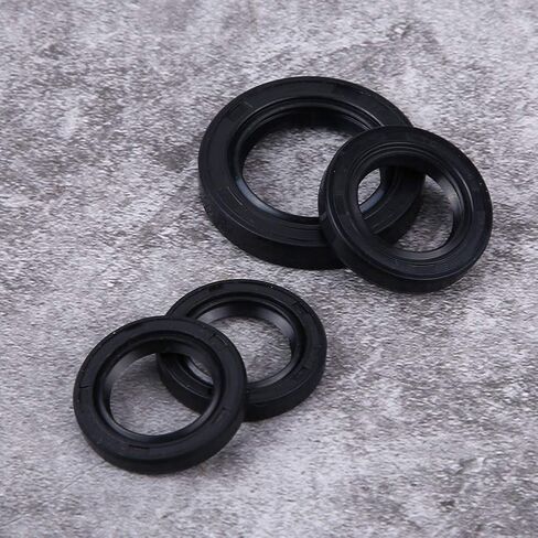 GY6 Oil Crankshaft Seal, 4Pcs Engine Oil Seal Kit, OE Number 42395076 Crankshaft Oil Seals, Rubber Engine Crankshaft Gear Crank Case Oil Seal for GY6 125ml 150ml 152 157QMJ in Saudi Arabia