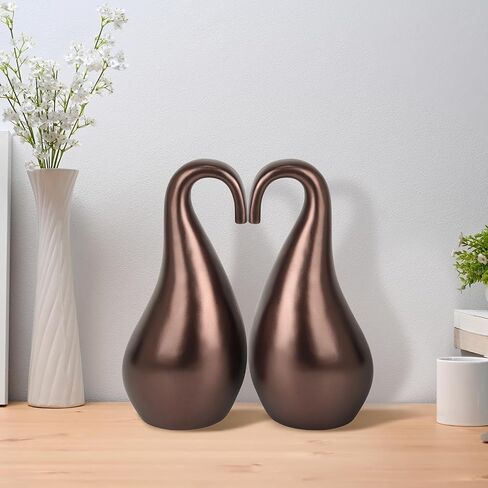 Double Urns for Human Ashes Adult Male Female,Companion Urns for Husband and Wife Together,Shape of Swan and Heart Urn for Human Ashes Adult Women Man (420 Cu/in Total) in Kuwait