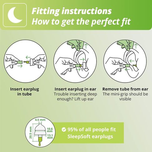 Alpine SleepSoft Sleeping Earplugs - Ultra Soft Filter for Side Sleeper - Reduce Noises & Improve Sleep - Reusable, Hygienic, Hypoallergenic Hearing Protection for Adults with Long Lasting Comfort in Saudi Arabia