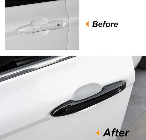 Compatible with Toyota Camry 2018-2025 Snap-on Door Handle Covers Car Exterior Grab Handles Protection Shell for Corolla 2019-2024 Avalon Prius Venza Accessories (No Tape Needed) in Kuwait
