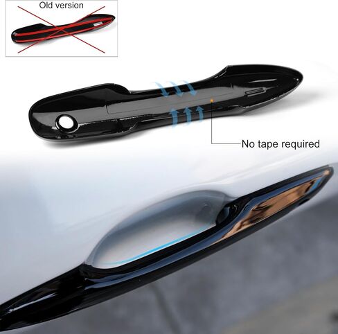 Compatible with Toyota Camry 2018-2025 Snap-on Door Handle Covers Car Exterior Grab Handles Protection Shell for Corolla 2019-2024 Avalon Prius Venza Accessories (No Tape Needed) in Kuwait