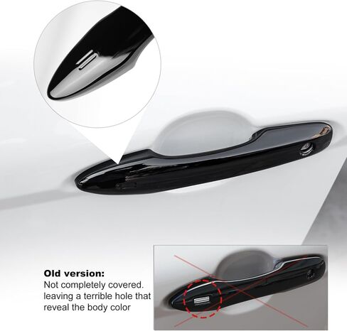 Compatible with Toyota Camry 2018-2025 Snap-on Door Handle Covers Car Exterior Grab Handles Protection Shell for Corolla 2019-2024 Avalon Prius Venza Accessories (No Tape Needed) in Kuwait