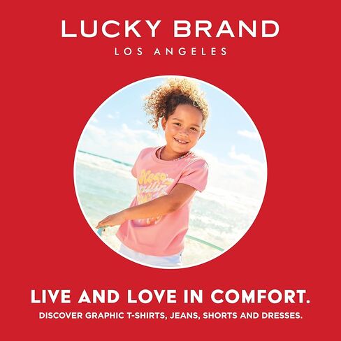 سترة بغطاء رأس للفتيات من Lucky Brand بأكمام طويلة وسحاب كامل مع أساور وأساور مضلعة in Kuwait
