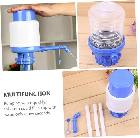 HOMSFOU 2pcs Hand Press Drinking Fountain Manual Pump for Water Bottle Hose Extensions in Saudi Arabia