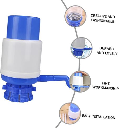 HOMSFOU 2pcs Hand Press Drinking Fountain Manual Pump for Water Bottle Hose Extensions in Saudi Arabia