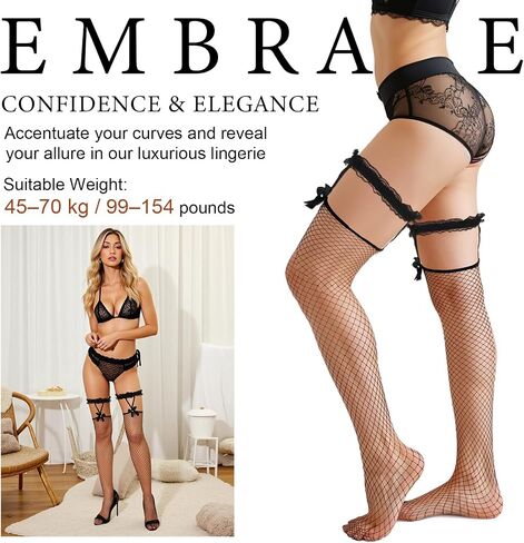 Thigh High Stockings Lace Garters Fishnet Stockings Women Tight Hosiery Over Knee Long Stocking Pantyhose in Saudi Arabia