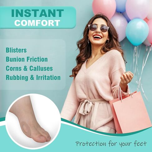 Moleskin for Blisters Feet, Adhesive Moleskin Pads, Moleskin Pads for Shoes, Toes, Heel | Blister Prevention and Reduce Friction (20 Sheets - 40 Pieces Total) in Saudi Arabia