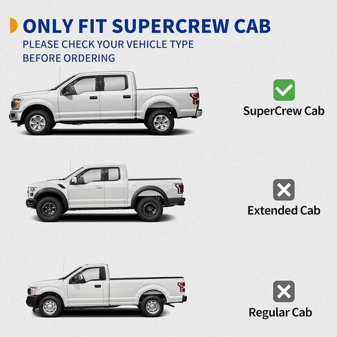 استبدال لوحات الجري مقاس 6 بوصات لـ 2004-2014 Ford F150 SuperCrew Cab Side Steps قضبان Nerf من الفولاذ المقاوم للصدأ in Saudi Arabia
