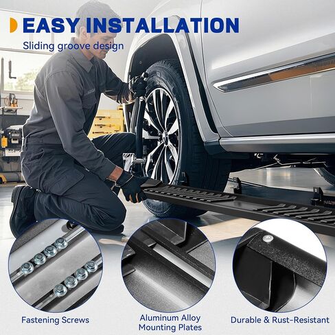 استبدال لوحات الجري مقاس 6 بوصات لـ 2004-2014 Ford F150 SuperCrew Cab Side Steps قضبان Nerf من الفولاذ المقاوم للصدأ in Saudi Arabia