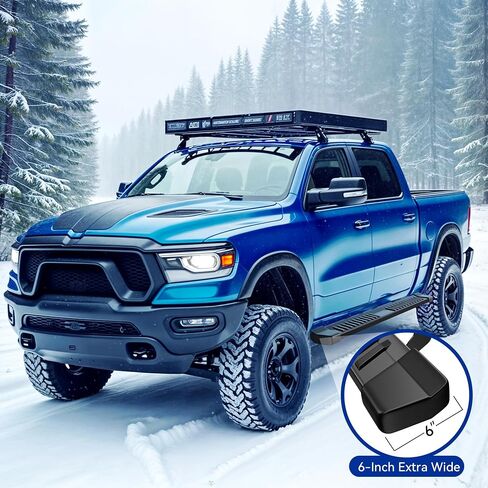 استبدال لوحات الجري مقاس 6 بوصات لـ 2004-2014 Ford F150 SuperCrew Cab Side Steps قضبان Nerf من الفولاذ المقاوم للصدأ in Saudi Arabia