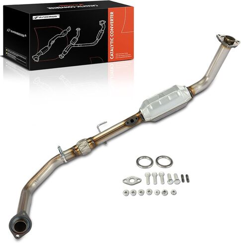 A-Premium Left Catalytic Converter with Gasket Kit Direct-Fit Compatible with Toyota Tundra 2000 2001 2002, 4.7L, E.P.A. Compliant in Saudi Arabia