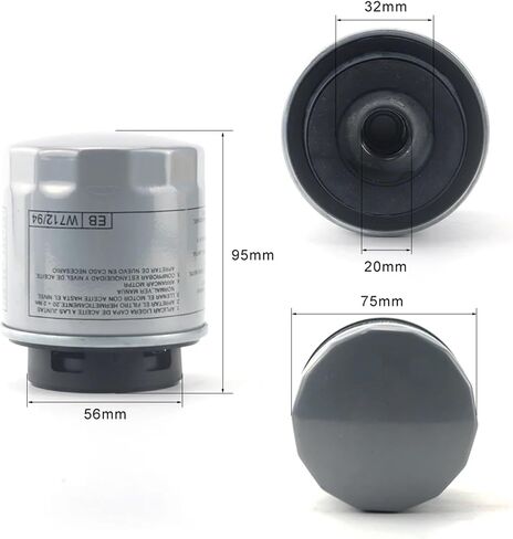 1Pcs 03C115561H Oil Filter For 1.4TFSI A1 8X 1.2TFSI CNVA 2010-2015 03C 115 561 H in Saudi Arabia