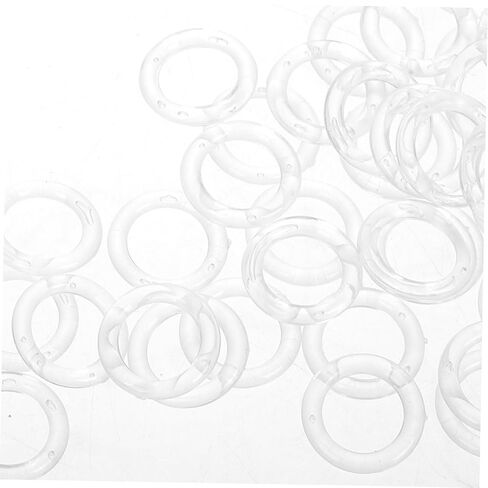 Cabilock 100pcs Pcsromancurtainringssetremovableplasticcurtainringaccessoriesforblindscurtains in Saudi Arabia