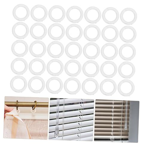 Cabilock 100pcs Pcsromancurtainringssetremovableplasticcurtainringaccessoriesforblindscurtains in Saudi Arabia