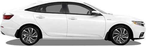 SlickMod Chrome Delete Blackout Vinyl Overlay for 2019-2022 Honda Insight Window Trim (Matte Black) in Saudi Arabia