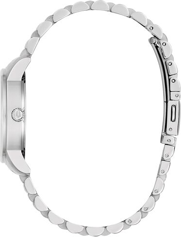 Bulova Ladies Quartz Dress Classic Watch, Silver-Tone Stainless Steel Bracelet, Aqua Dial, Calendar Style: 96P259 in Kuwait