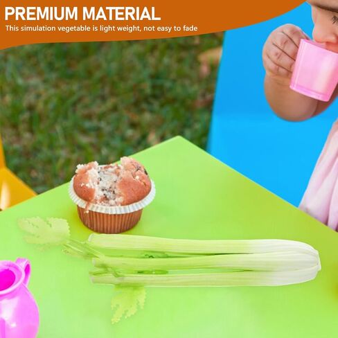 Unomor Artificial Celery Simulation Model Realistic Fake Celery Decoration for Home Kitchen Restaurant Portable Vegetable Prop for Creative Photography Themed Decor in Saudi Arabia