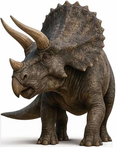Triceratops Dinosaur Cardboard Cutout – 3FT Realistic Prehistoric Display in Kuwait