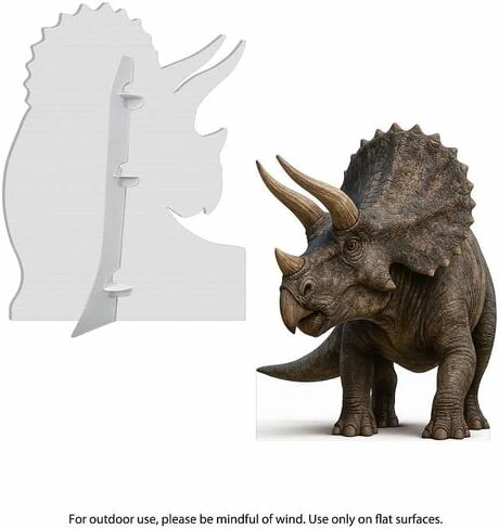 Triceratops Dinosaur Cardboard Cutout – 3FT Realistic Prehistoric Display in Kuwait