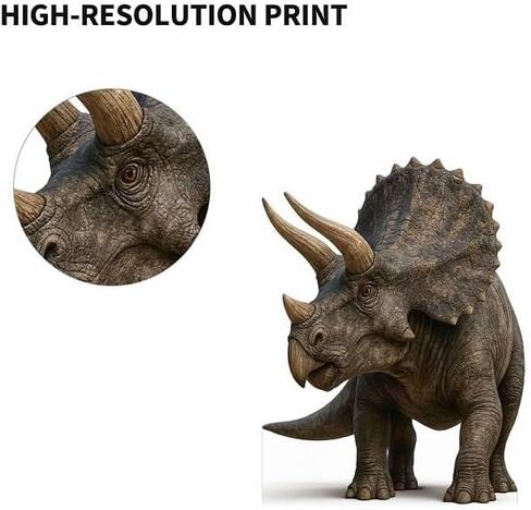 Triceratops Dinosaur Cardboard Cutout – 3FT Realistic Prehistoric Display in Kuwait