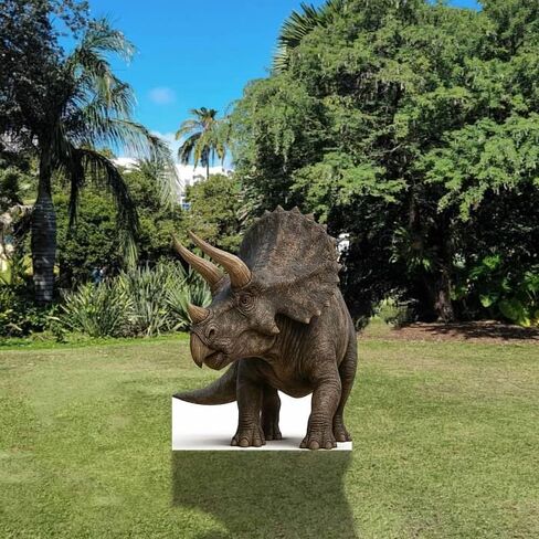 Triceratops Dinosaur Cardboard Cutout – 3FT Realistic Prehistoric Display in Kuwait