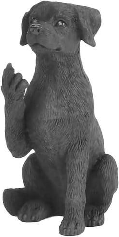 3.25" Black Labrador Dog Sitting Up Figurine - Black Lab Gifts, Black Lab Statue, Black Lab Decor in Kuwait