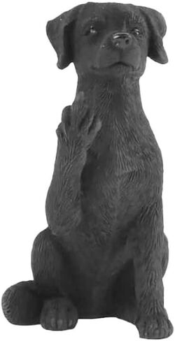3.25" Black Labrador Dog Sitting Up Figurine - Black Lab Gifts, Black Lab Statue, Black Lab Decor in Kuwait