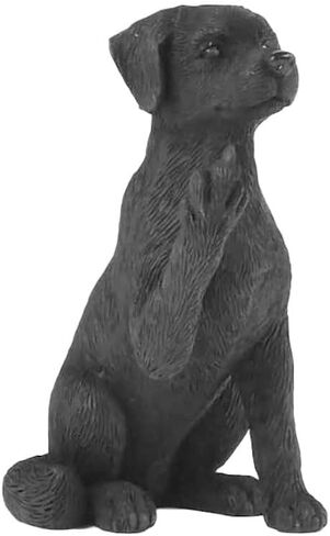 3.25" Black Labrador Dog Sitting Up Figurine - Black Lab Gifts, Black Lab Statue, Black Lab Decor in Kuwait