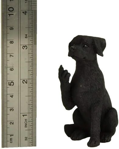 3.25" Black Labrador Dog Sitting Up Figurine - Black Lab Gifts, Black Lab Statue, Black Lab Decor in Kuwait