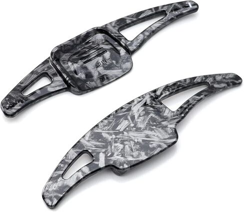 iJDMTOY Twill-Weave Carbon Fiber Pattern/Style Larger Paddle Shifter Extensions Compatible with Volkswagen 2022-up MK8 Golf GTI, Jetta GLI, Arteon, Polo, etc in Saudi Arabia