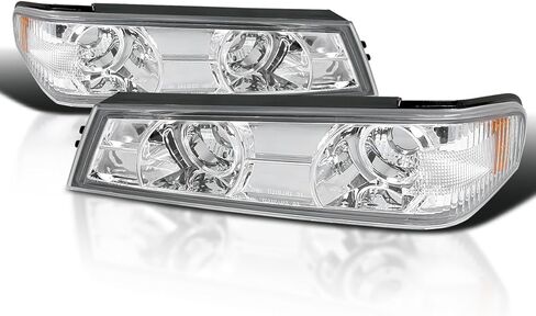 SPEC-D TUNING Glossy Black Housing Clear Lens Bumper Corner Lights Compatible with 2004-2012 Chevy Colorado GMC Canyon L+R Pair Assembly in Saudi Arabia