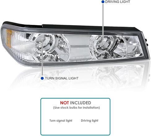 SPEC-D TUNING Glossy Black Housing Clear Lens Bumper Corner Lights Compatible with 2004-2012 Chevy Colorado GMC Canyon L+R Pair Assembly in Saudi Arabia