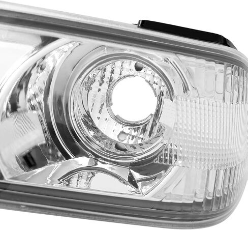 SPEC-D TUNING Glossy Black Housing Clear Lens Bumper Corner Lights Compatible with 2004-2012 Chevy Colorado GMC Canyon L+R Pair Assembly in Saudi Arabia