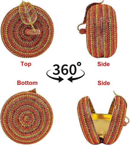 Apple Shaped Crystal Clutch Purse Fruit Rhinestone Evening Bag Women Luxury Handbag Party Prom Diamond Purses in Saudi Arabia