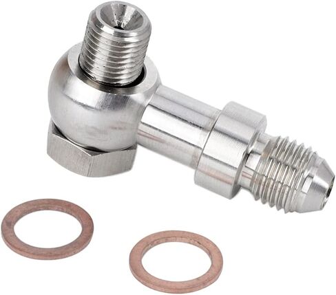 M10x1.25mm to 4AN Turbo Oil Feed Banjo Bolt Kit Compatible with Mitsubishi EVO 1-10 4G63T 4B11T in Saudi Arabia