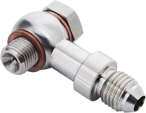 M10x1.25mm to 4AN Turbo Oil Feed Banjo Bolt Kit Compatible with Mitsubishi EVO 1-10 4G63T 4B11T in Saudi Arabia