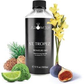 Diffuser Oil St Tropez a Sophisticated Blend of Black Fig, Bergamot, Lemon, Rose, Freesia, Cedar-Wood, Amber, Musk and Blonde Woods Creating an Exquisite Fragrance for Scent Diffusers (50ml) in Saudi Arabia
