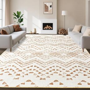 Area Rug Living Room Rugs Large Soft Boho Farmhouse Indoor Floor Rug (Blue, 5'x7') in Saudi Arabia