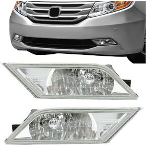 HECASA Fog Lights Lamps Compatible with 2011-2013 Honda Odyssey Replacement Assembly Fog Lamps with Bulbs & Wiring Harness & Switch Kit Chrome Housing Clear Lens in Kuwait