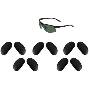 5 Pairs Sunglasses Black Silicone Nose Pads Compatible to All Major Brands Sunglasses in Saudi Arabia