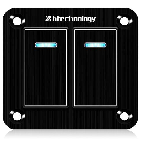 تبديل لوحة التبديل 7 عصابة للماء الألومنيوم التبديل 12V / 27V لوحة التبديل الروك مع شاحن USB للمزرعة حديقة البحرية قارب السيارات سيارة RV شاحنة المركبات in Kuwait
