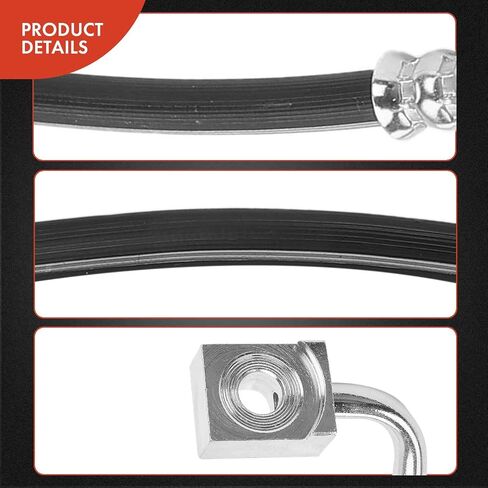 خرطوم هيدروليكي للفرامل الخلفية للسائق A-Premium متوافق مع موديلات Ford مختارة - F-450 F450 Super Duty 1999 2000 2001 2002 2003 - استبدال # F81Z2268BG in Saudi Arabia