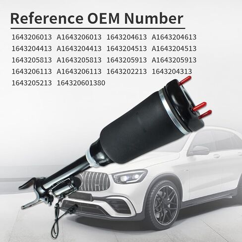 دعامة تعليق هوائية ممتصة للصدمات الأمامية Airmatic بدون إعلانات تناسب 2007-2012 Mercedes Benz W164 ML320 ML350 ML450 ML500 ML550 ML63 AMG، X164 GL320 GL350 GL450 GL550 يسار/يمين 1643204513 in Kuwait