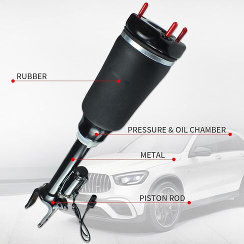 دعامة تعليق هوائية ممتصة للصدمات الأمامية Airmatic بدون إعلانات تناسب 2007-2012 Mercedes Benz W164 ML320 ML350 ML450 ML500 ML550 ML63 AMG، X164 GL320 GL350 GL450 GL550 يسار/يمين 1643204513 in Kuwait