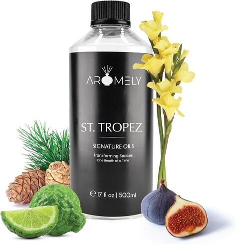 Diffuser Oil St Tropez a Sophisticated Blend of Black Fig, Bergamot, Lemon, Rose, Freesia, Cedar-Wood, Amber, Musk and Blonde Woods Creating an Exquisite Fragrance for Scent Diffusers (50ml) in Saudi Arabia
