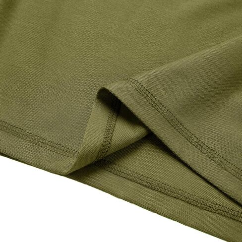 MOHEEN رجالية عادية جولف قمصان بولو في الهواء الطلق سريعة الجافة كم طويل بلايز الرطوبة فتل الأداء قميص بولو مع جيب in Kuwait