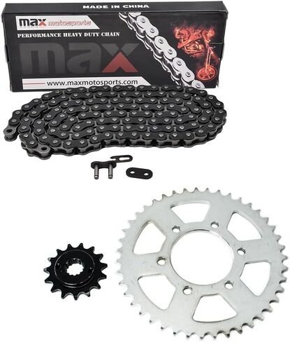 Standard Drive Chain and Sprocket Kit replacement for Yamaha XT225 Serow 225 1992 1993 1994 1995 1996 1997 1998 1999 2000 2001 2002 2003 2004 2005 2006 2007 (Gold) in Saudi Arabia