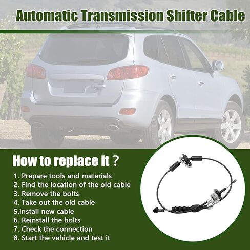 GXARTS Automatic Transmission Shifter Cable 467900W100 Compatible with Hyundai Santa Fe 2007-2008 in Saudi Arabia