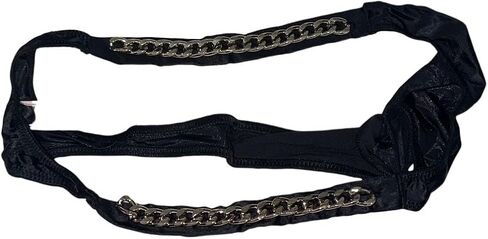 Victoria's Secret Very Sexy Chain Shine Strap Smooth Thong Panty Color Black New in Saudi Arabia